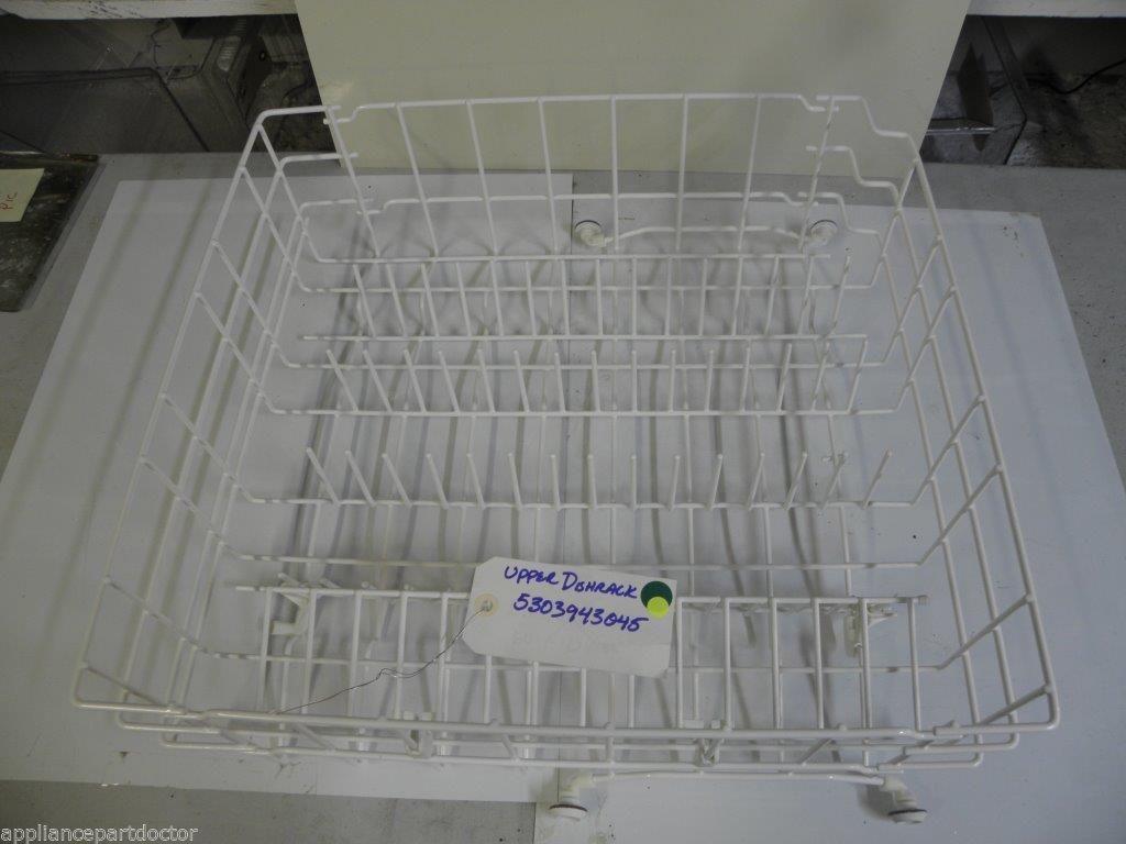 FRIGIDAIRE DISHWASHER 5303943045 UPPER RACK USED PART *SEE NOTE* FRIGIDAIRE DISHWASHER 5303943045 UPPER RACK USED PART *SEE NOTE*